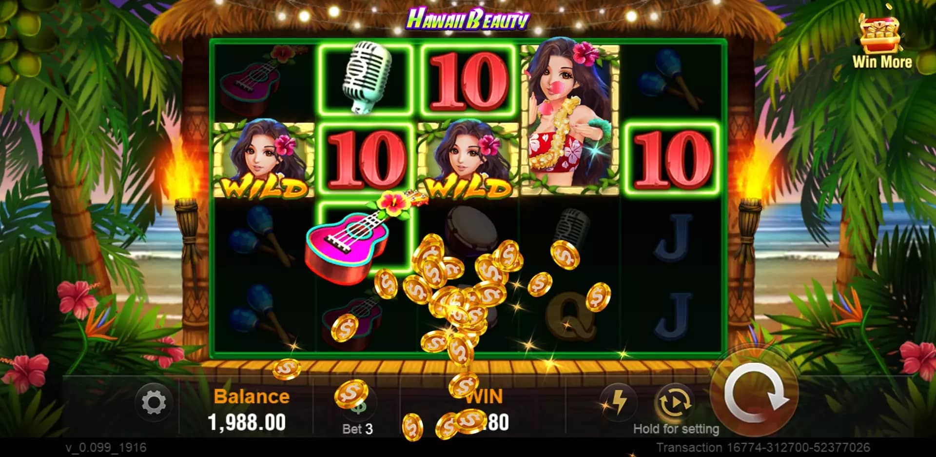 Ang Hawaii Beauty Slot Machine ay isang kapanapanabik na online na laro ng slot machine na binuo ng JILI Games.