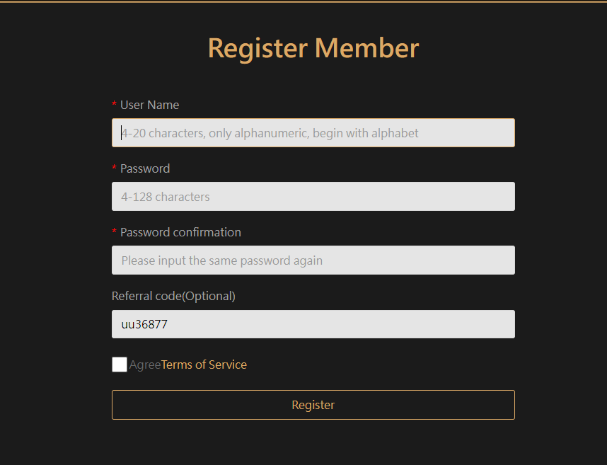 Lucky Cola Login and Registration