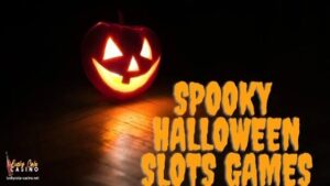 Ang larawang ito ay pinapakita ang larong Spooky Halloween Slots Games